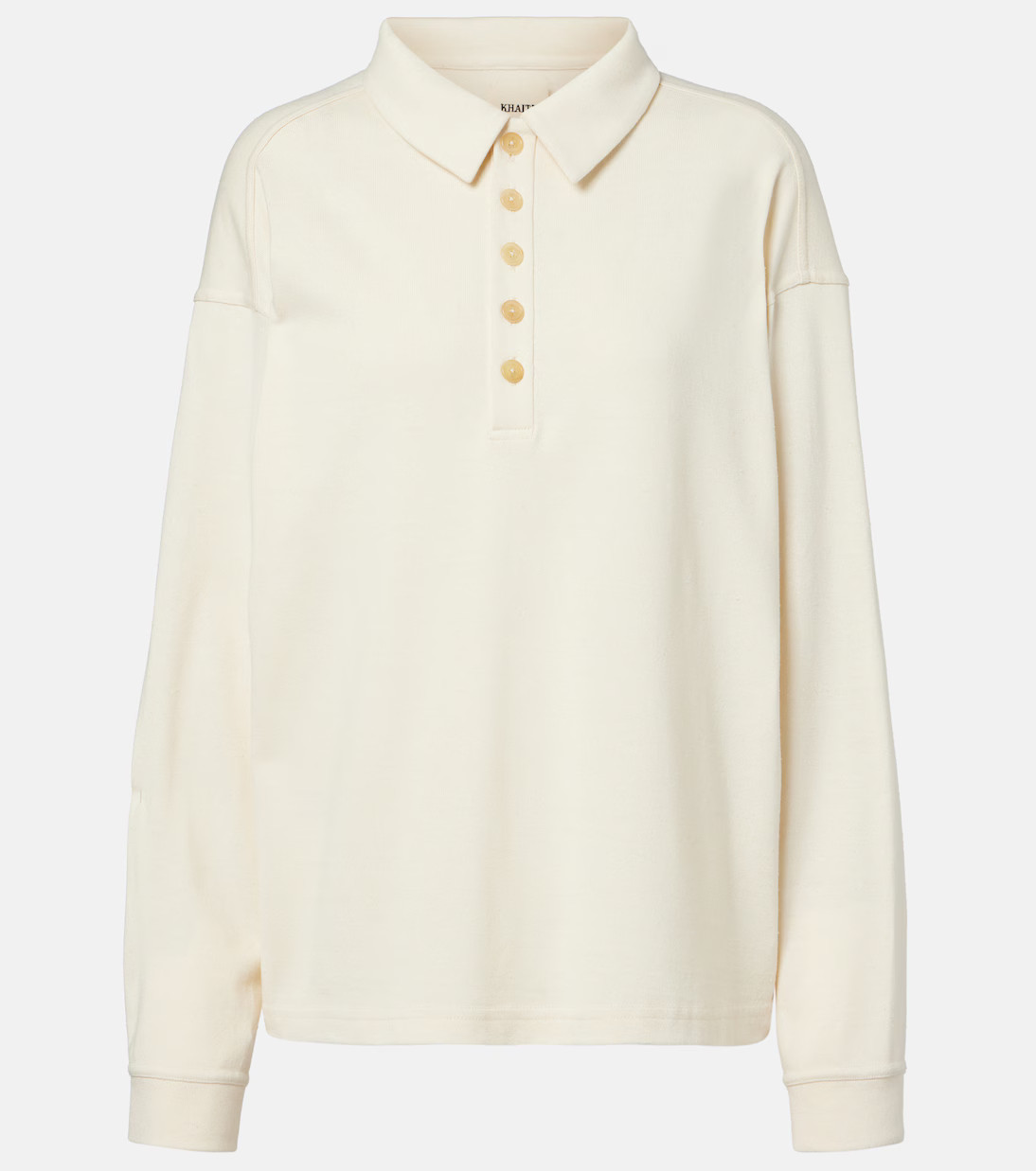 Faithful silk jersey polo sweater | Mytheresa (US/CA)