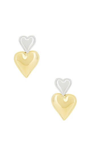 Queen Of Hearts Earring in Gold & Silver | Revolve Clothing (Global)