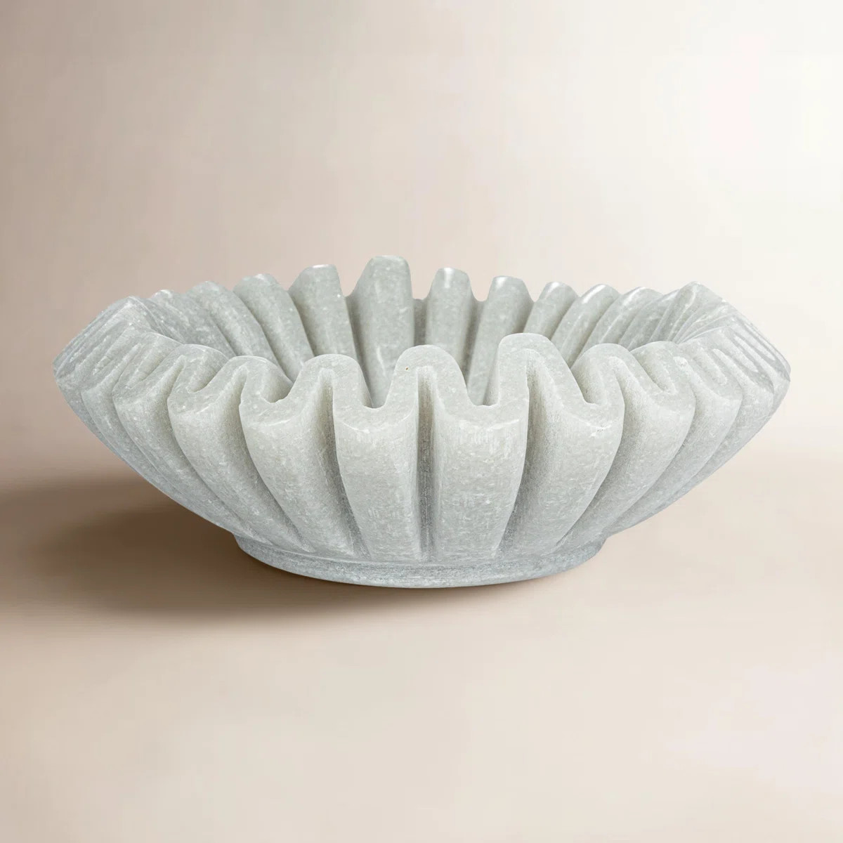 Wade Logan® Blakeney Round Marble Pleated Dish | Wayfair | Wayfair North America