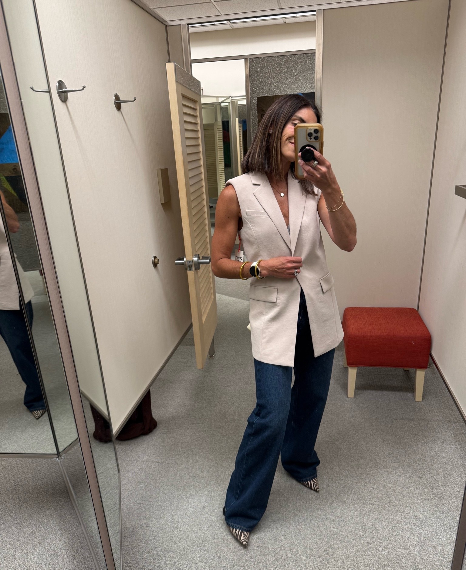 Nordstrom sale in x small vest and 24 denim

#LTKSaleAlert #LTKActive #LTKdayinmylife