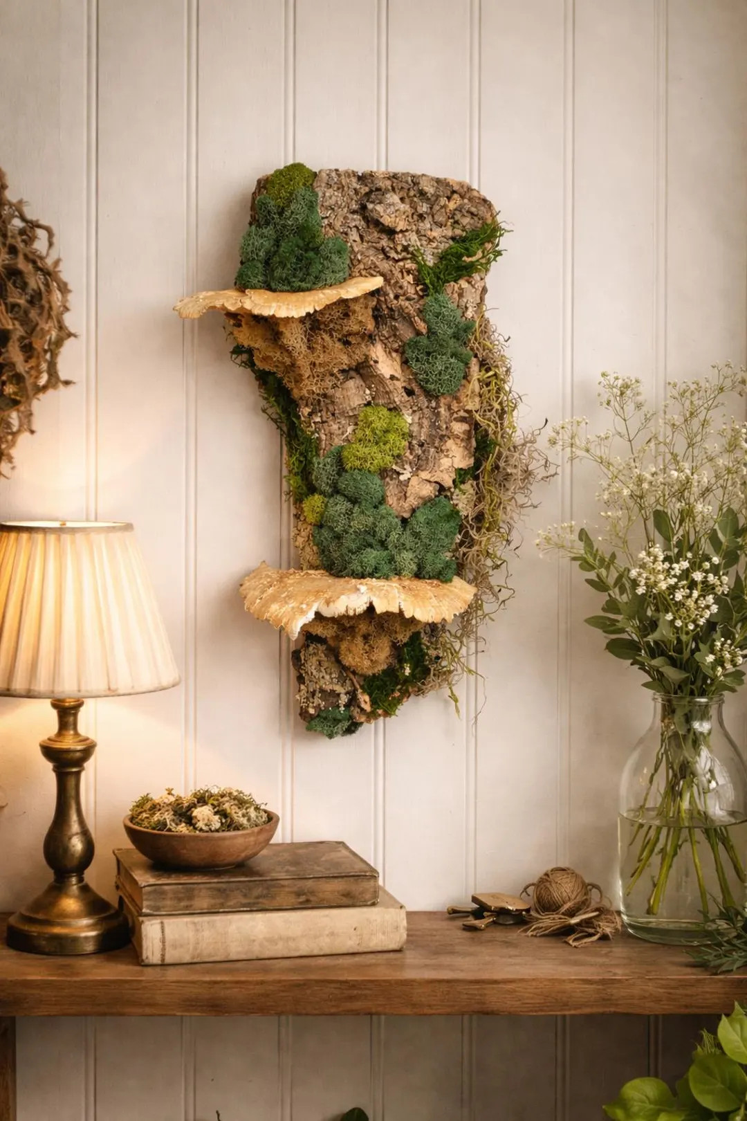 Deep Forest Fragment Wall Art, Floating Natural Wall Decor, Preserved Moss & Mushrooms, Vertical ... | Etsy (Global)