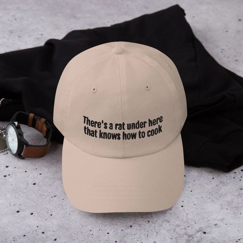 There's a Rat Under Here That Knows How to Cook Funny Disney Dad Hat, Funny Hats, Funny Disney Me... | Etsy (US)