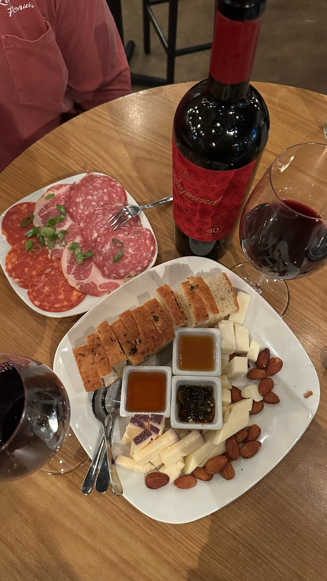 Date night done right in Jacksonville 🤍

A cozy night out at Royal Palm Village Wine & Tapas featuring a shared bottle of wine, a charcuterie board, prosciutto-wrapped dates, and the ultimate comfort food moment with their mac & cheese. Intimate vibes, great pours, and the kind of place that makes you slow down and savor the night.

Saved from a local. Perfect for date night, wine lovers, and anyone building their Jacksonville go-to list.

#LTKValentine #LTKfoodie #LTKTravel