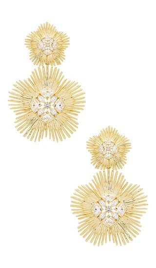 Dira Statement Earrings in Gold | Revolve Clothing (Global)