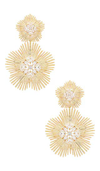 Dira Statement Earrings in Gold | Revolve Clothing (Global)