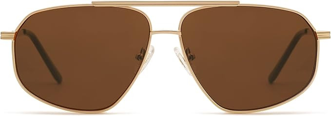 SOJOS Classic Retro Aviator Sunglasses for Women Men Vintage Hexagonal Metal Frame UV400 Lenses S... | Amazon (US)