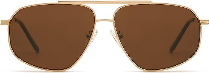 SOJOS Classic Retro Aviator Sunglasses for Women Men Vintage Hexagonal Metal Frame UV400 Lenses S... | Amazon (US)