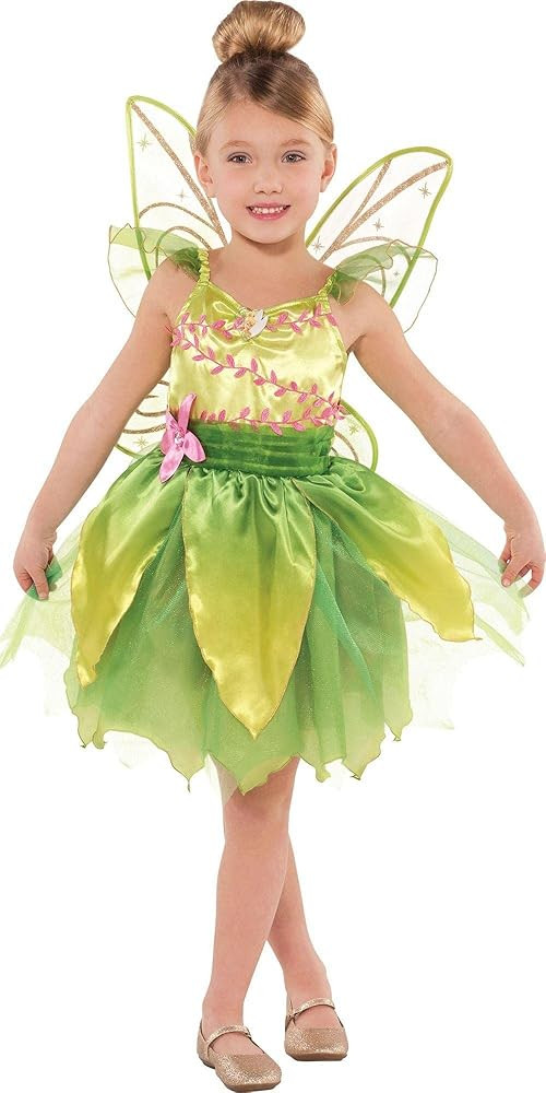 Suit Yourself Classic Tinkerbell Halloween Costume for Toddler Girls, Includes Wings | Amazon (US)