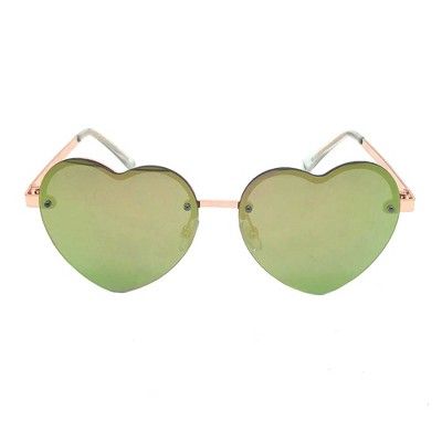 Women's Heart Shaped Sunglasses - Wild Fable&#8482; Rose Gold | Target