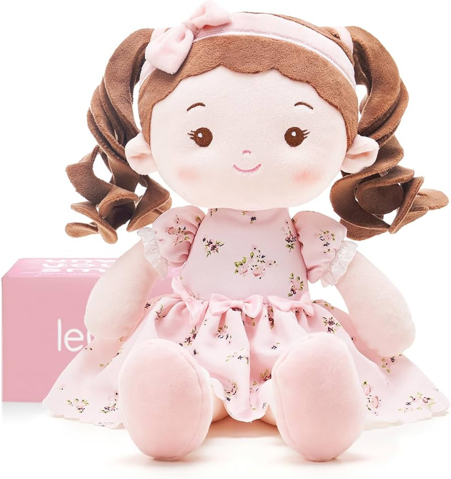 Soft Baby Doll Toys (16''), My First Baby Rag Doll for 1 Year-Old Girl Birthday Gift, Leya Doll C... | Amazon (US)
