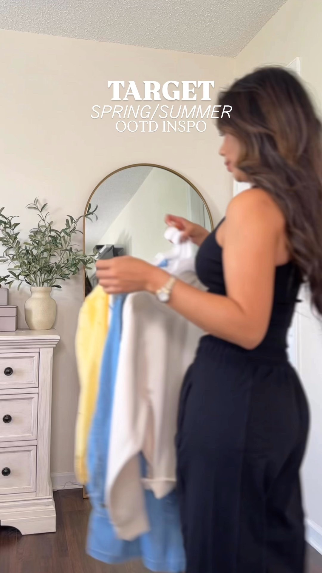 Target spring summer ootd Inspo #targetfinds #springstyle 
Sizing info⬇️
Romper - 2
Yellow set- Small 
Beige set - XS 
Top- XS
Jeans-25

#LTKSaleAlert #LTKStyleTip #LTKFindsUnder50