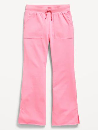 French-Terry Side-Slit Flare Sweatpants for Girls | Old Navy (US)