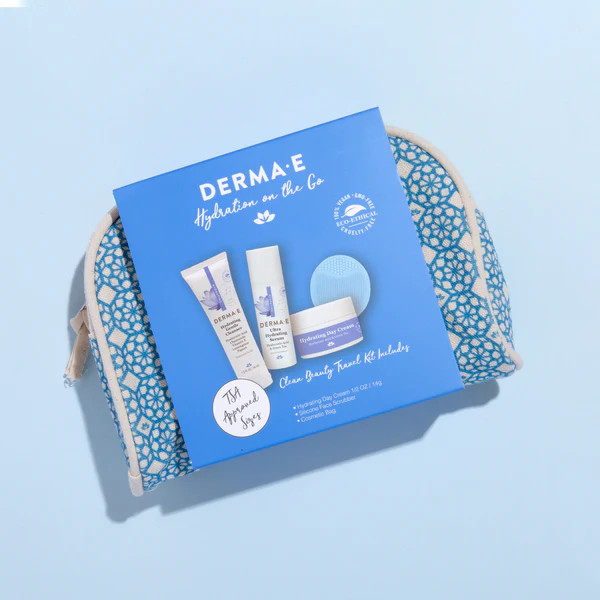 Hydration On The Go Cosmetic Bag Set | DERMAE