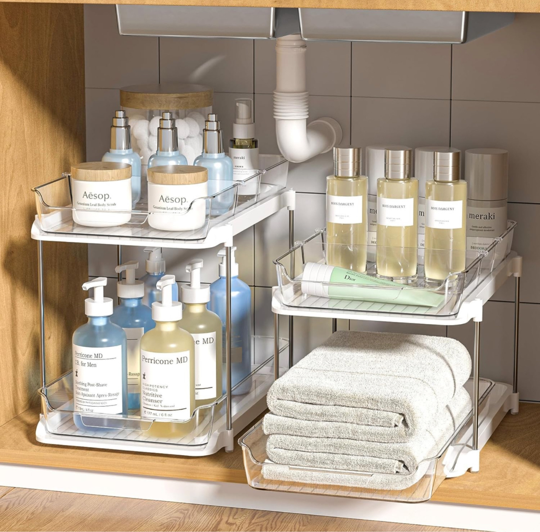 Who doesn’t need under the sink organization? It’s always the last place we organize and the first place to be a mess! These are great. 

#LTKhome