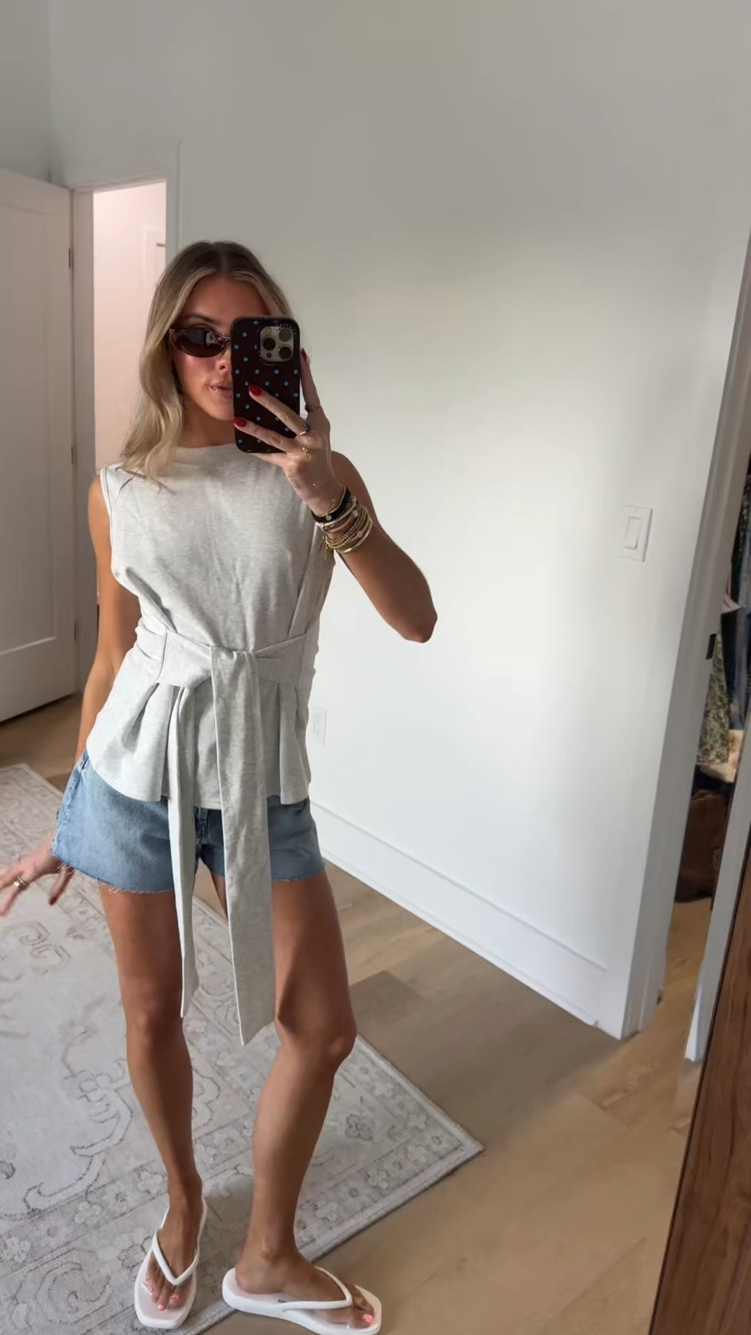 Amazon size small Zhiyouni Women's Summer Sleevesless Tops Vest Sweatshirt Workout Crewneck Tie Knot Wrap T Shirt Tee

#LTKootd #LTKSeasonal #LTKSaleAlert