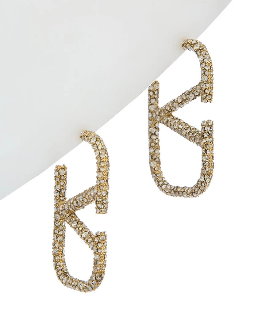 Valentino VLogo Crystal Earrings | Shop Simon