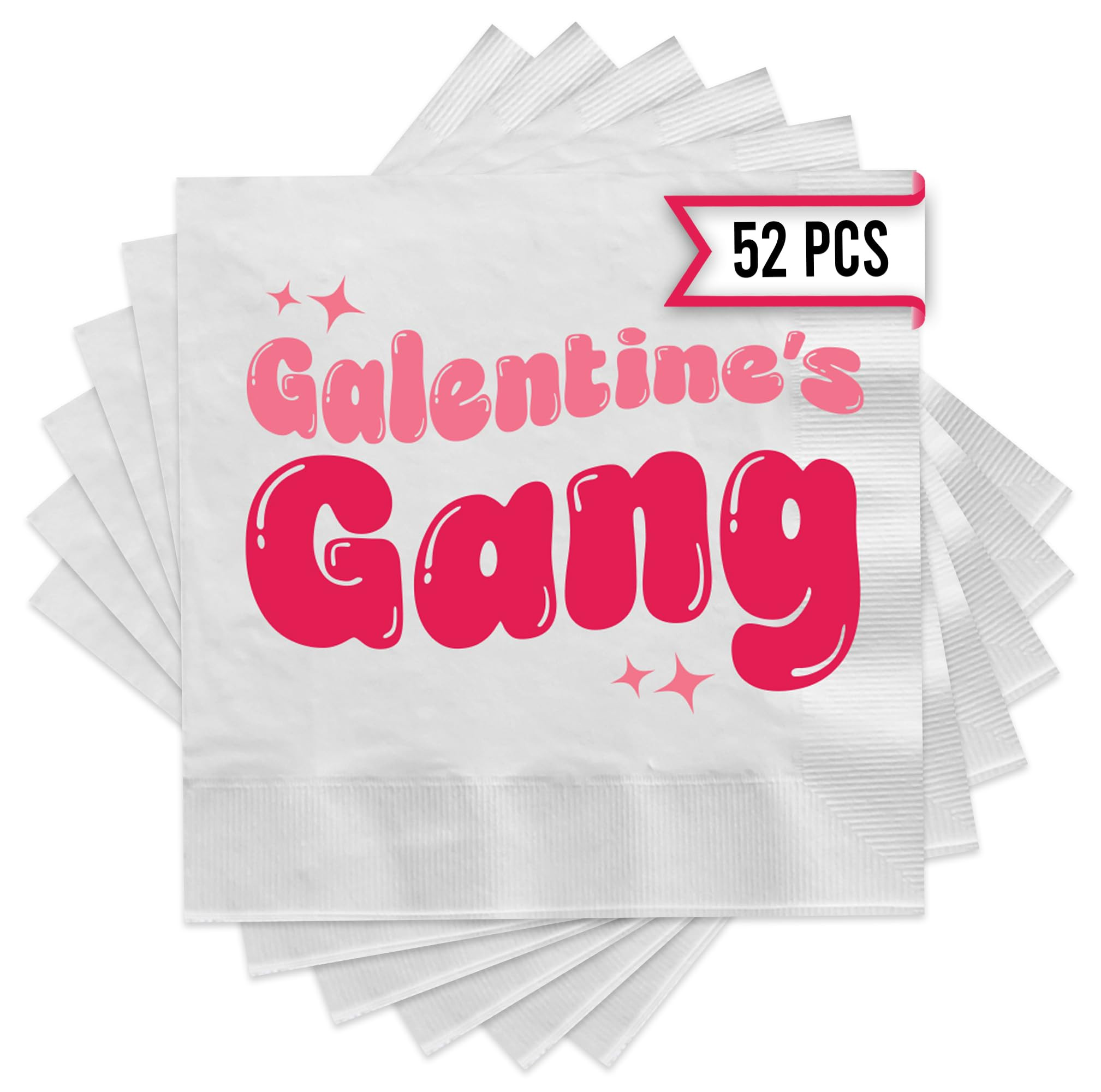 Galentines Gang Cocktail Napkins 52 Pcs, Galentines Day Decorations For Party, Perfect for Celebr... | Amazon (US)