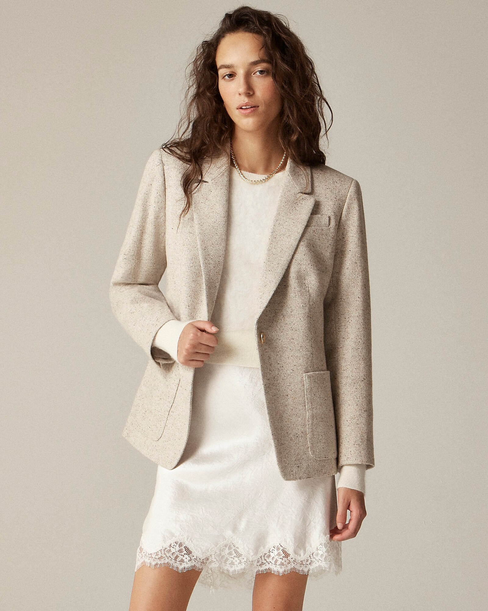 Helena blazer in Italian flecked wool blend | J. Crew US