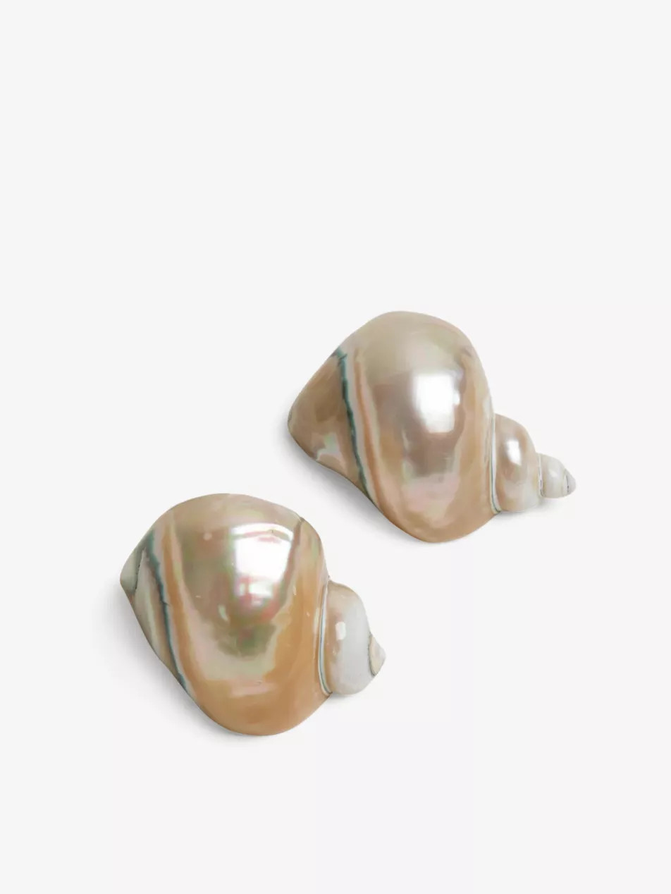 Shell mother-of-pearl napkin rings | Selfridges