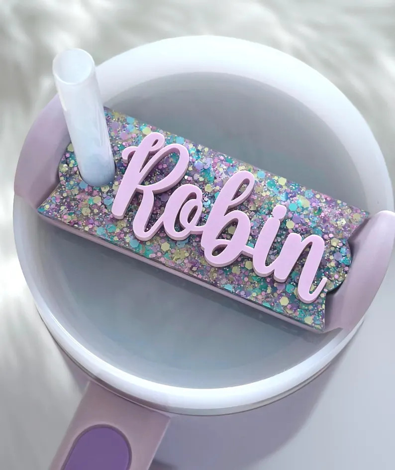 Custom Name Tag, Tumbler Nameplate, Personalized Stanley H2.0 Tumbler Name Plate, Gifted Name Pla... | Etsy (US)