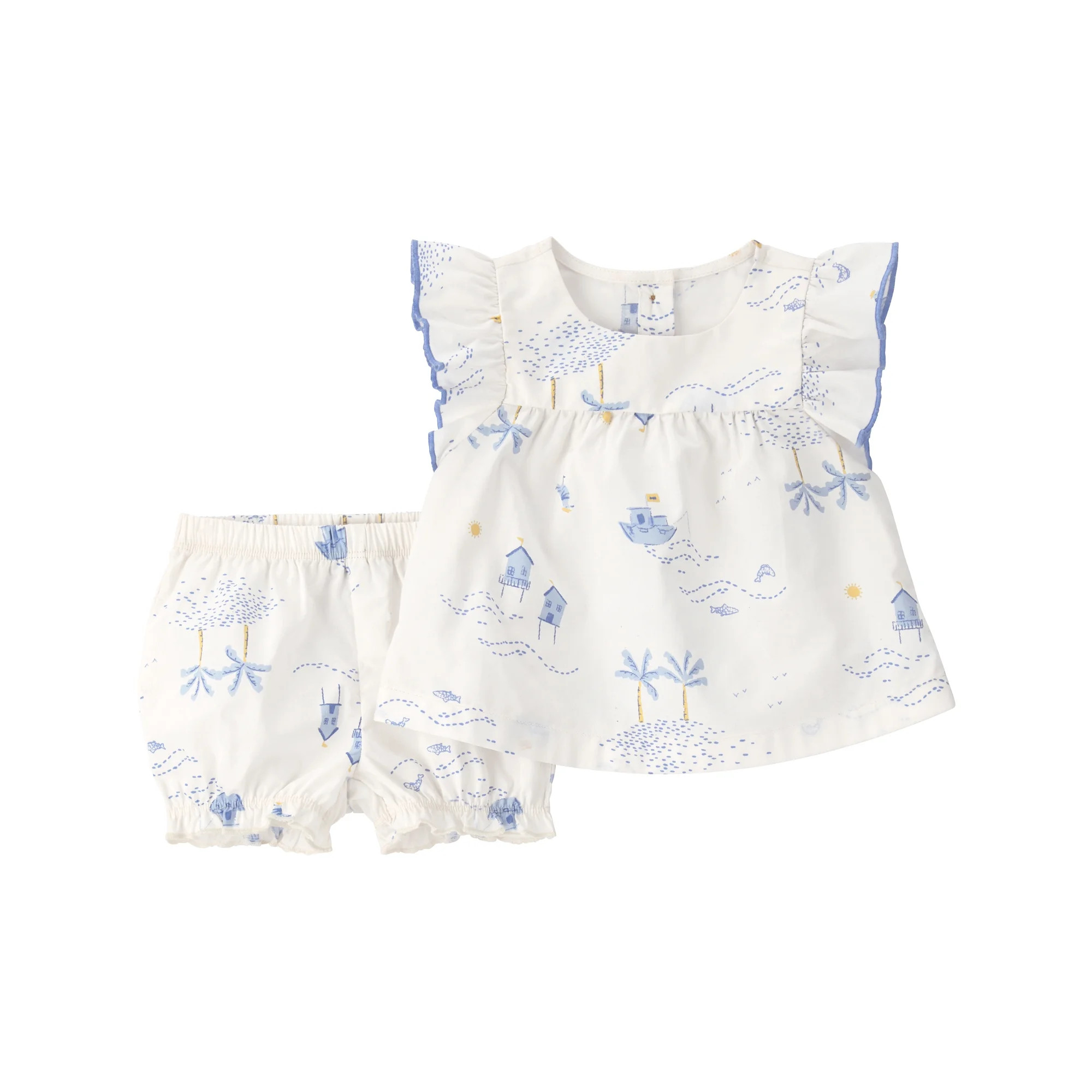 Carter's Child of Mine Baby Girl Outfit Set, 2-Piece, Sizes 0/3-24 Months | Walmart (US)