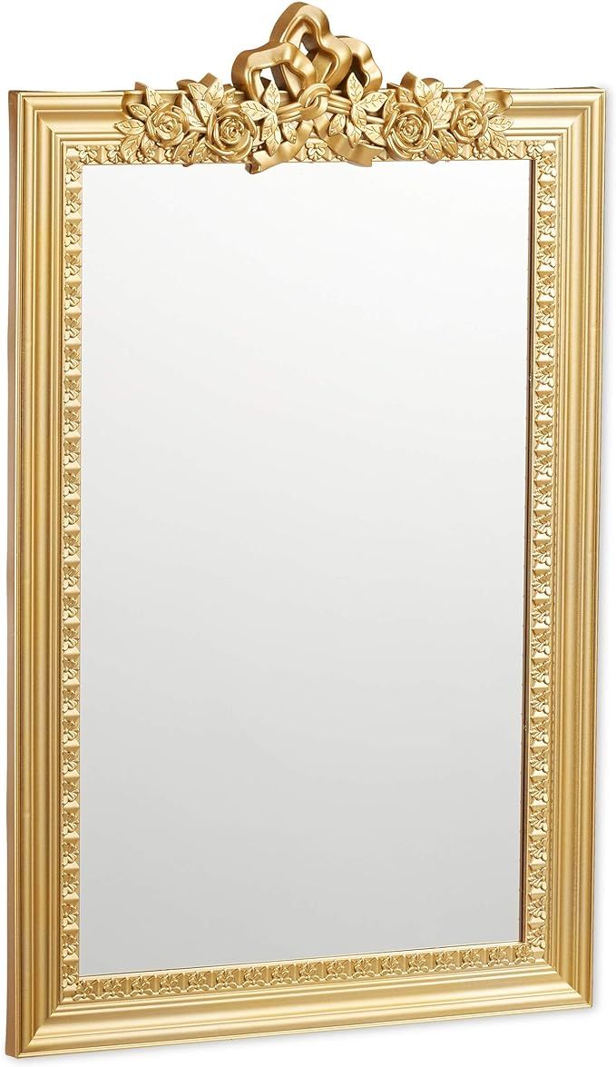 Relaxdays 10025535_259 Baroque Hanging Mirror, Ornate Antique Design, Hallway, Bathroom & Living ... | Amazon (UK)