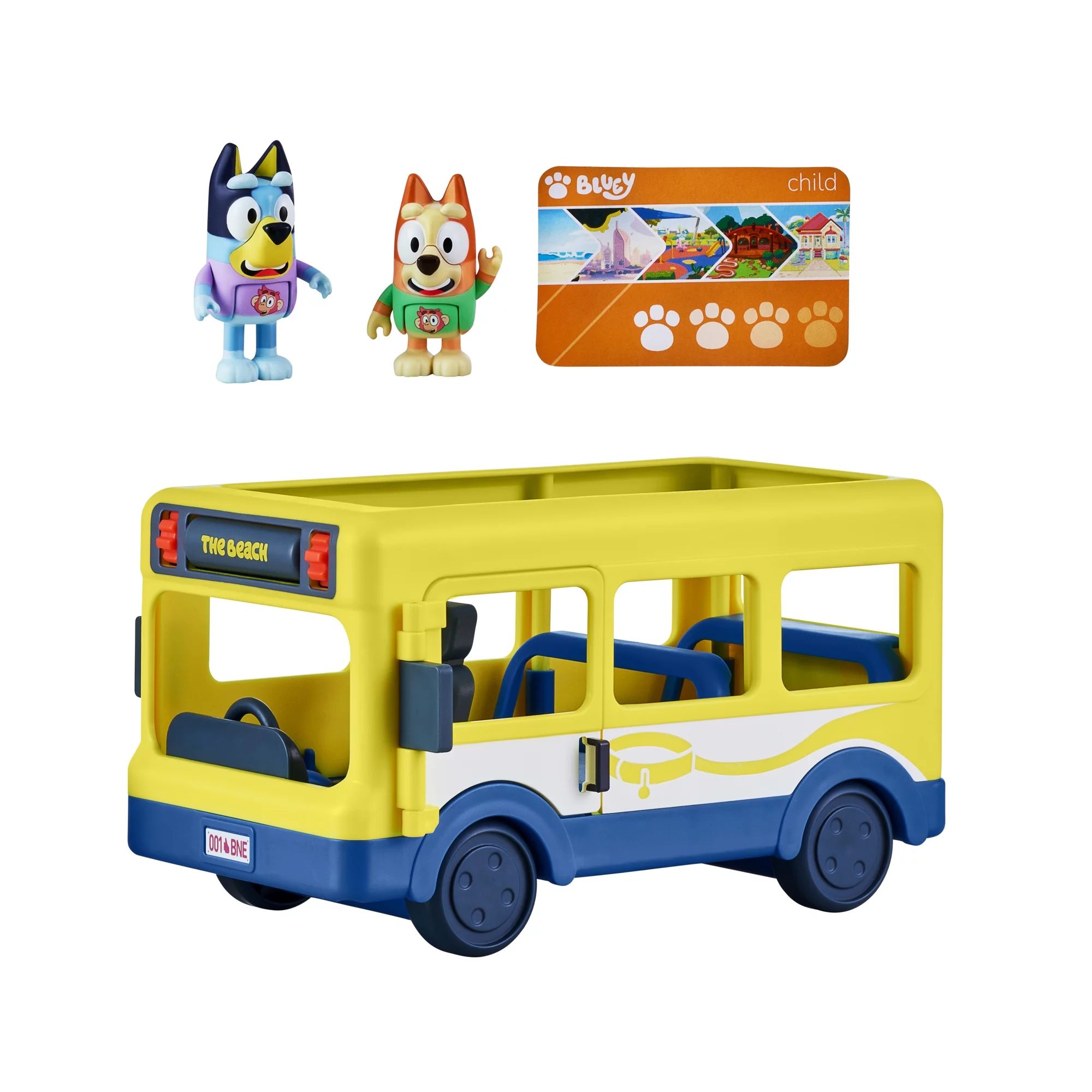 Bluey, Adventure Bus, Bus Vehicle Bluey and Bingo 2.5-3" Figures, 1 Accessory, Preschool, Ages 3+... | Walmart (US)