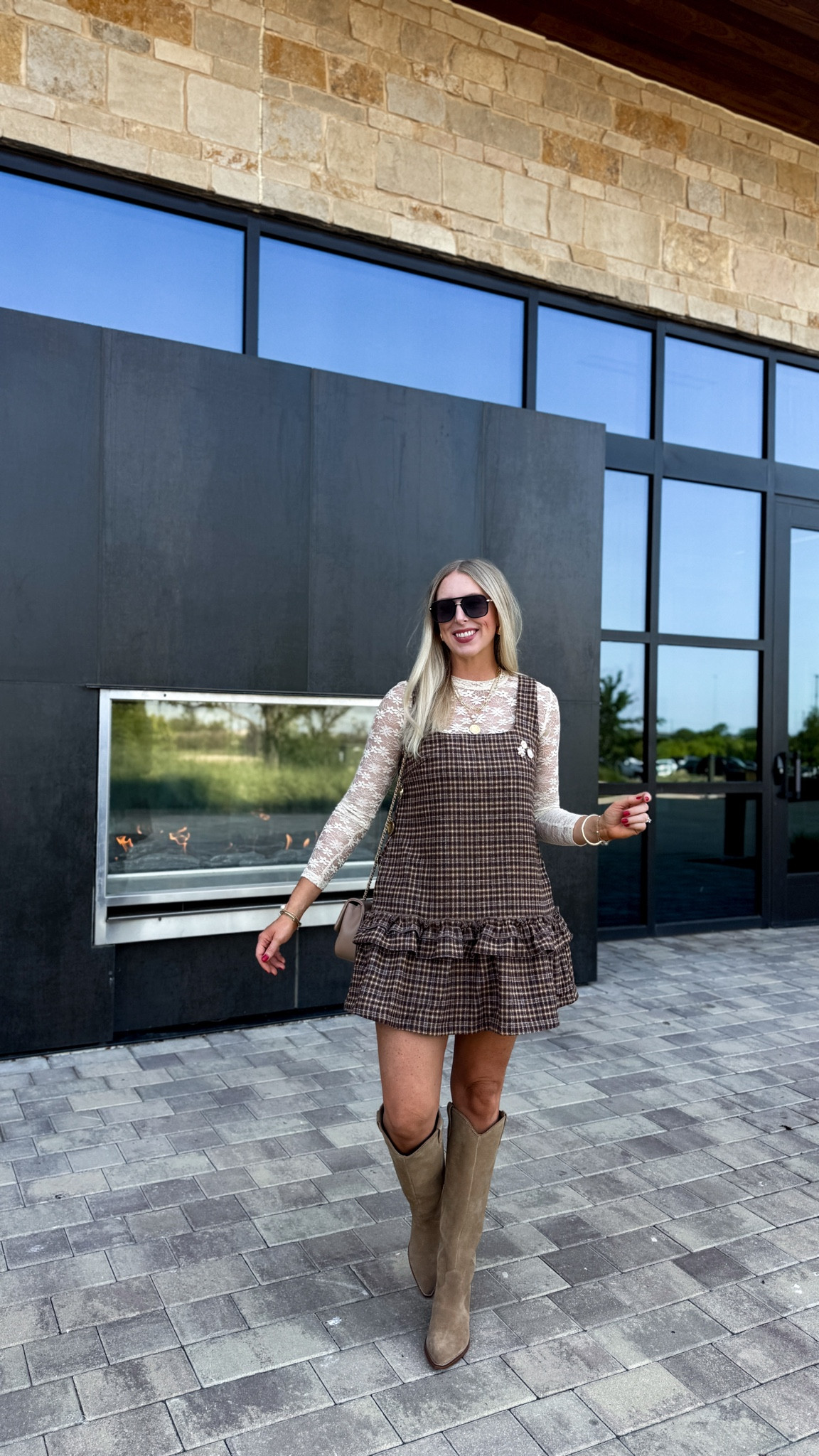 LTKCon outfit! Cider plaid dress, Marc fisher boots 

#LTKStyleTip #LTKFindsUnder50 #LTKCon