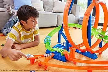 Hot Wheels Toy Car Track Set Action Epic Crash Dash with 1:64 Scale Vehicle & 5 Action Zones, Pow... | Amazon (US)