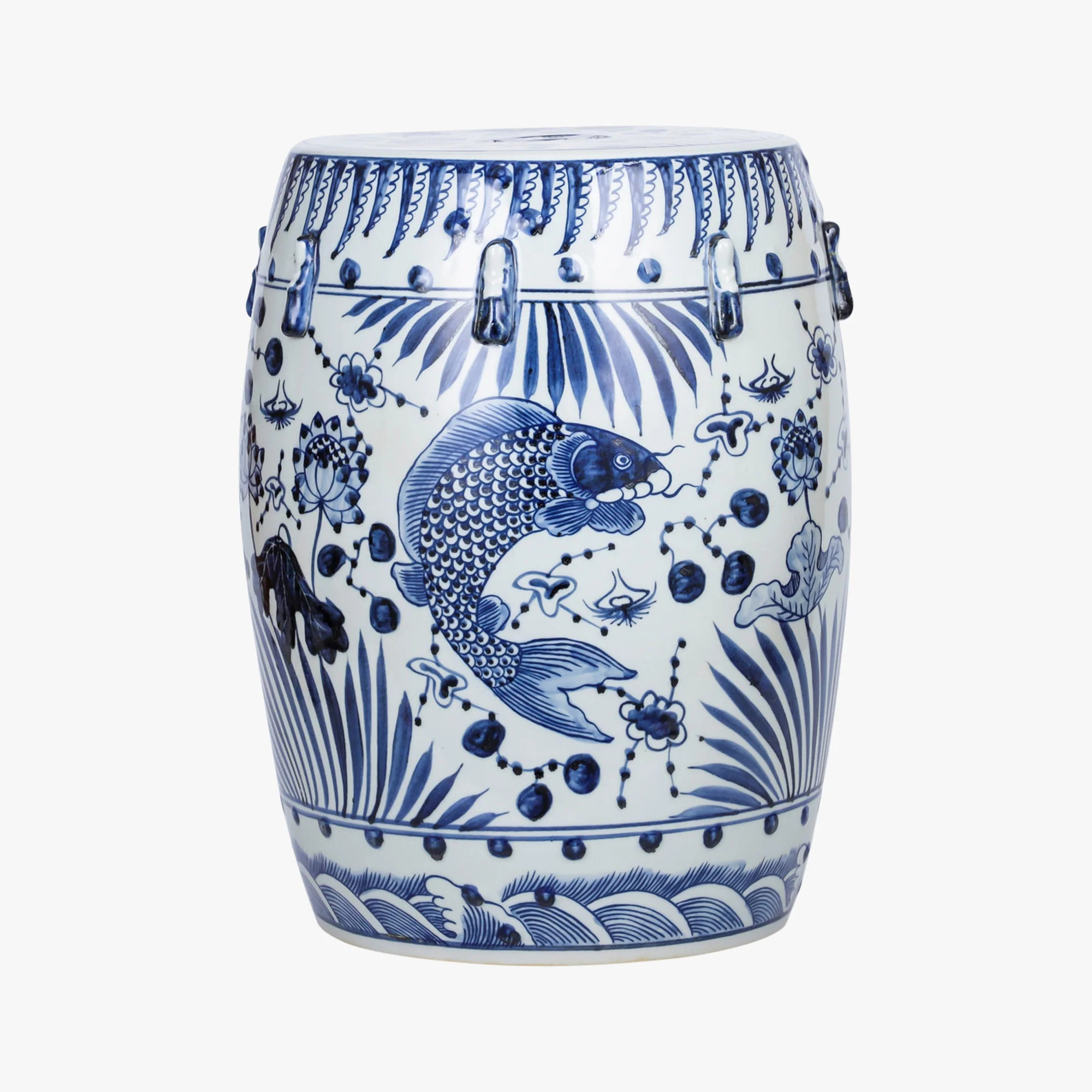 Blue Fish Garden Stool | Dear Keaton