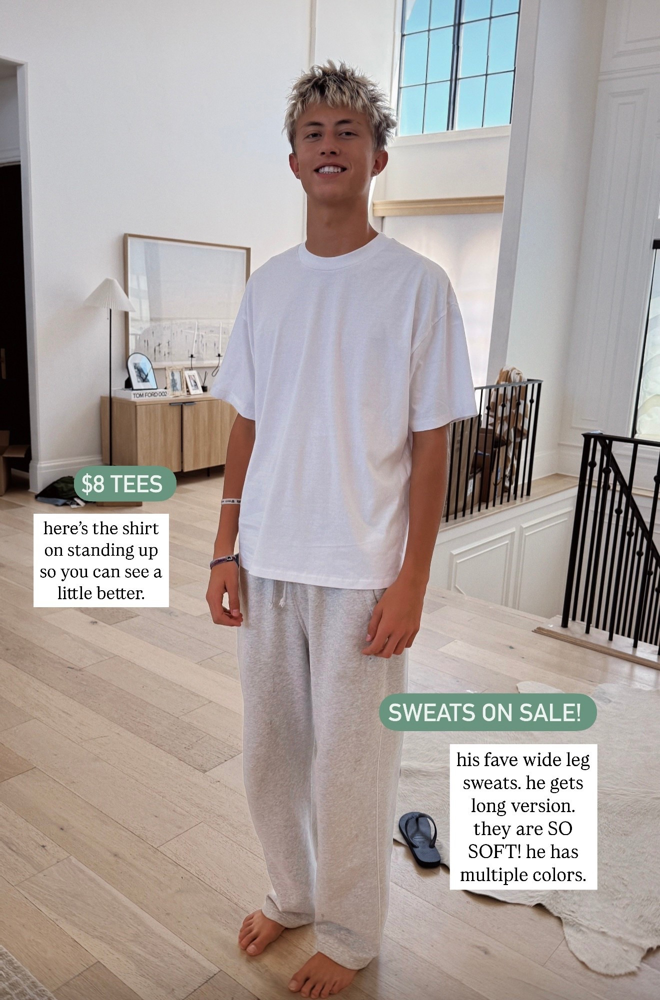 Teen boy back to school outfit - these t-shirts we’ve loved for years and are only $8! Comes in a bunch of colors.  These are our family’s fav sweatpants - he’s wearing men’s size large long 

Use code: DENIMAF for extra 15% off Abercrombie sale 

Back to school teen boy, Abercrombie sale, Abercrombie men’s 

#LTKMens #LTKKids #LTKFindsUnder50