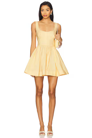 Camila Coelho Caridad Mini Dress in Butter Yellow from Revolve.com | Revolve Clothing (Global)