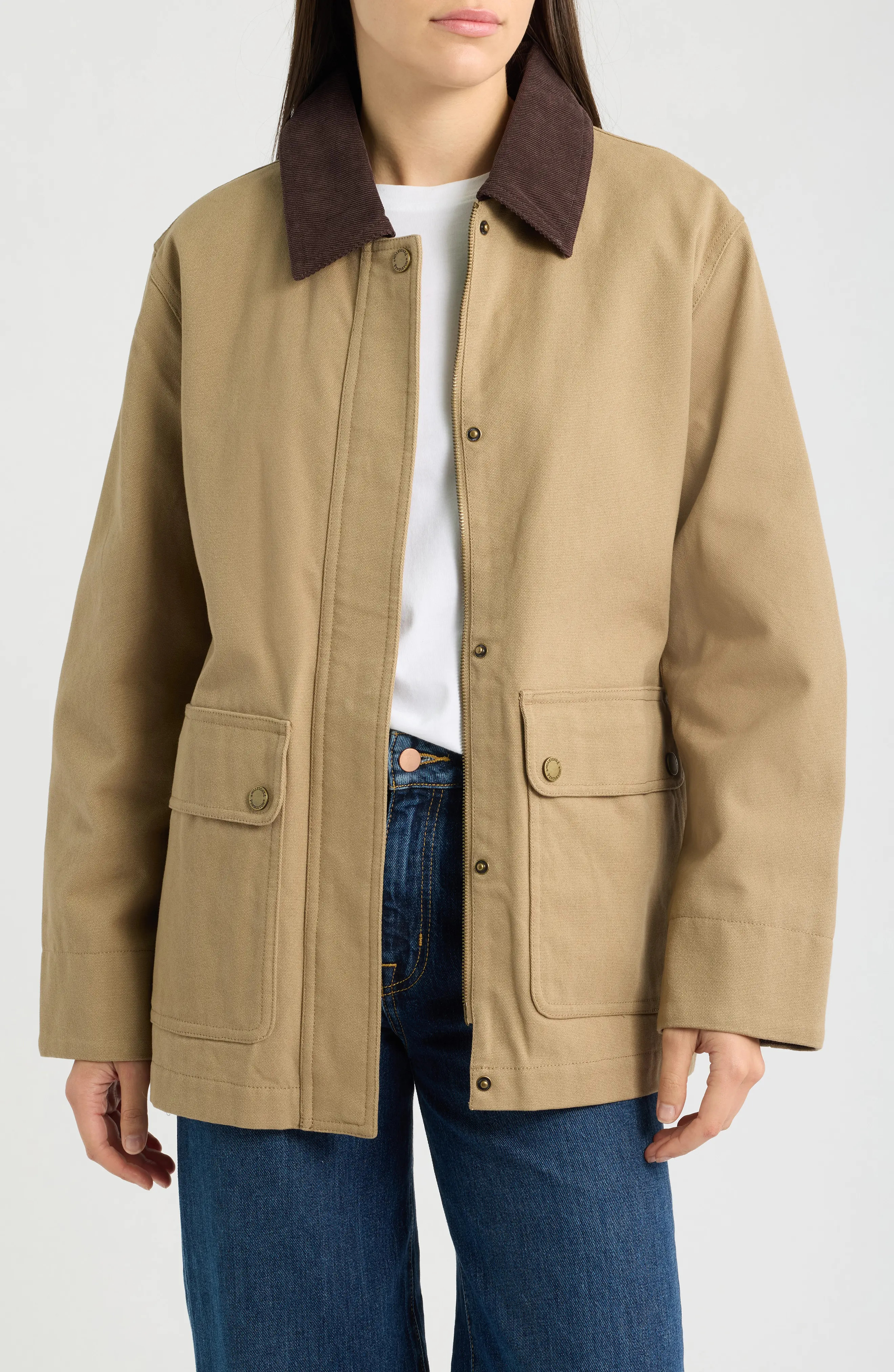 Pendleton Cascades Canvas Barn Coat in Old Oak at Nordstrom, Size X-Small | Nordstrom