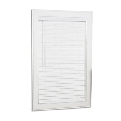 allen + roth Trim at Home 2-in Slat Width 35-in x 64-in Cordless White Faux Wood Room Darkening H... | Lowe's