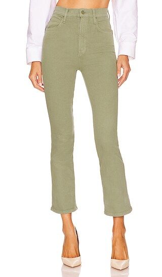 High Waisted Smokin' Double Ankle in Oil Green | Revolve Clothing (Global)