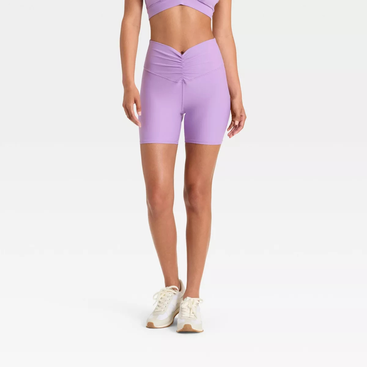 Women's 5" High-Rise Ruched Waist Bike Shorts - JoyLab™ | Target