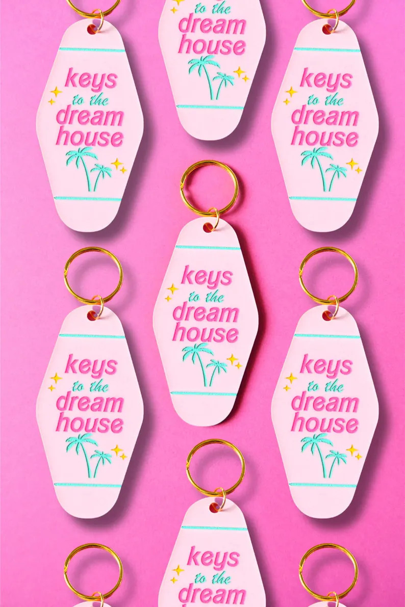 Acrylic Keys to the Dream House Doll-inspired Parody Retro Motel Keychain - Etsy | Etsy (US)