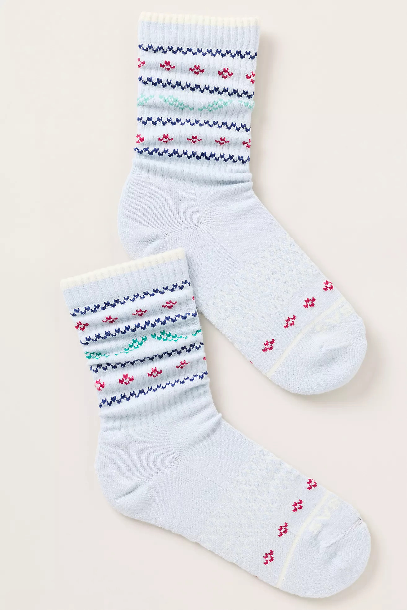 Bombas Merino-Blend Zigzag Stitches Calf Socks | Anthropologie (US)