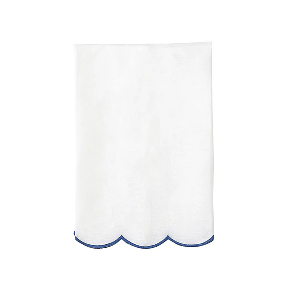 French Blue Scallop Tea Towel | Caitlin Wilson Design