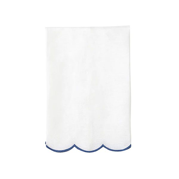 French Blue Scallop Tea Towel | Caitlin Wilson Design