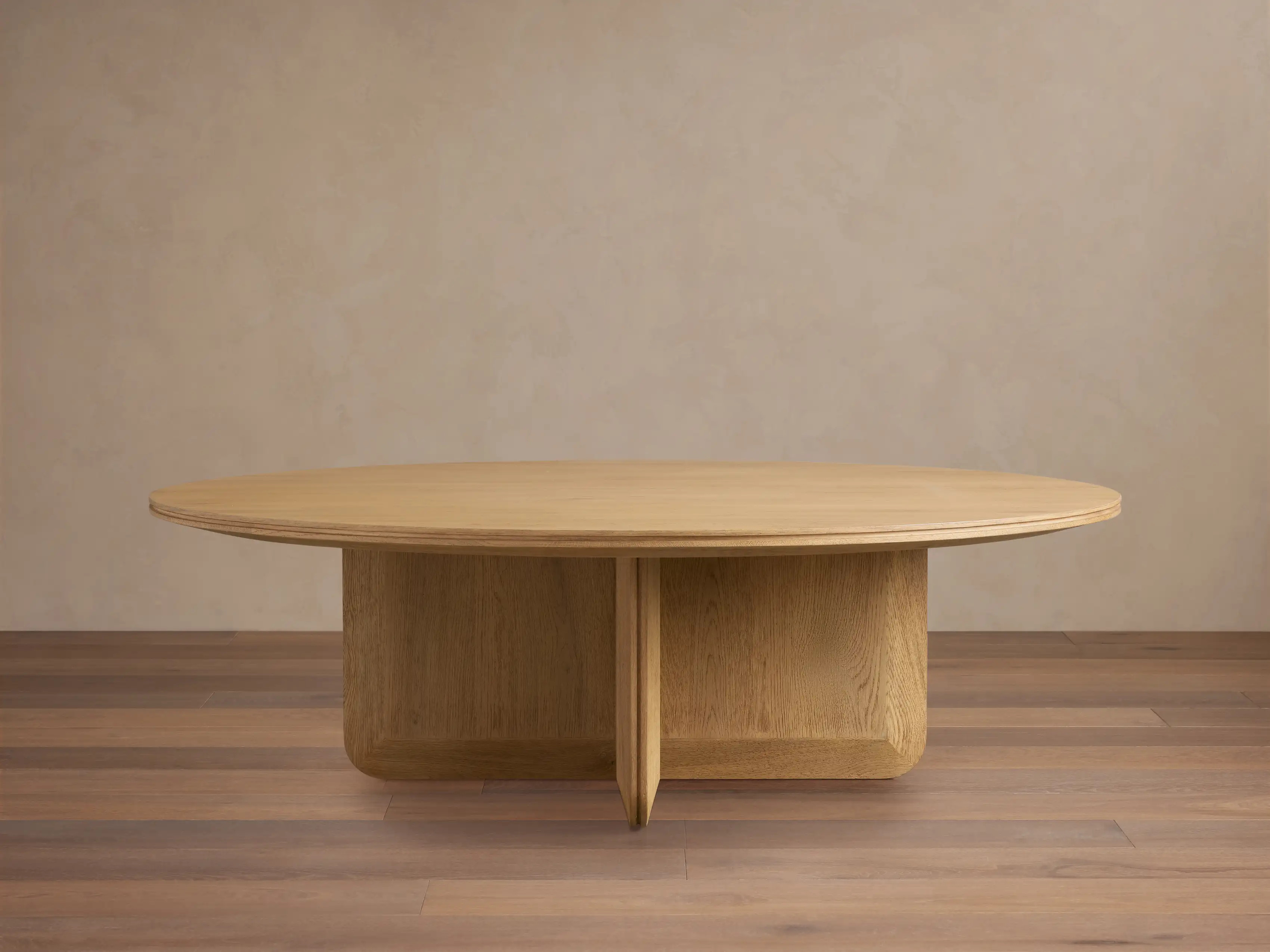 Felton Round Coffee Table in Honey | Arhaus