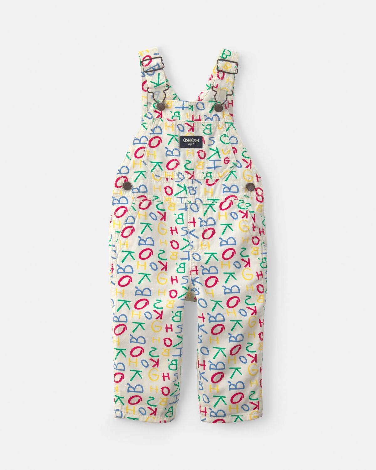 Baby Alphabet Overalls - White | Carter's Inc