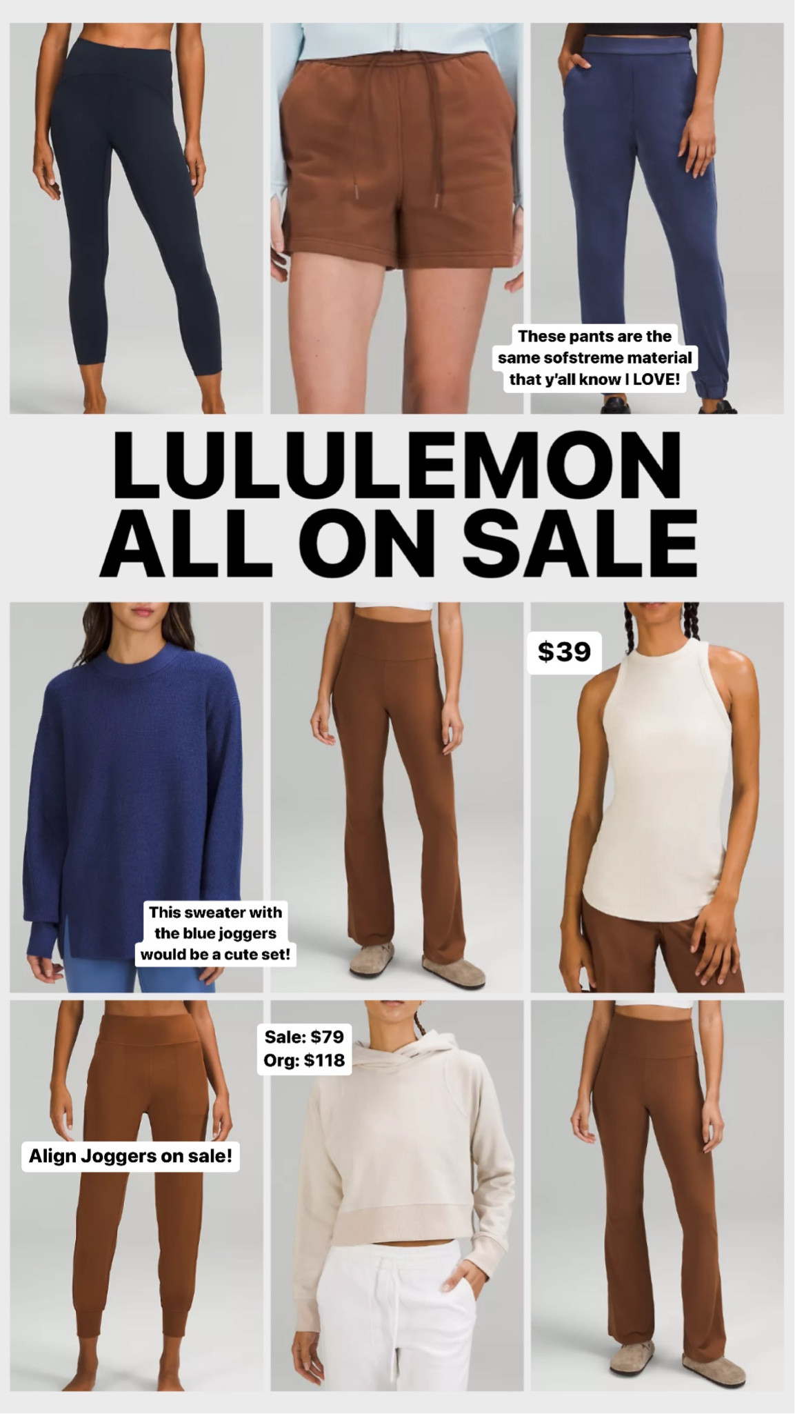 Lululemon all on sale! 

Dressupbuttercup.com

#dressupbuttercup 

#LTKstyletip #LTKSeasonal #LTKsalealert