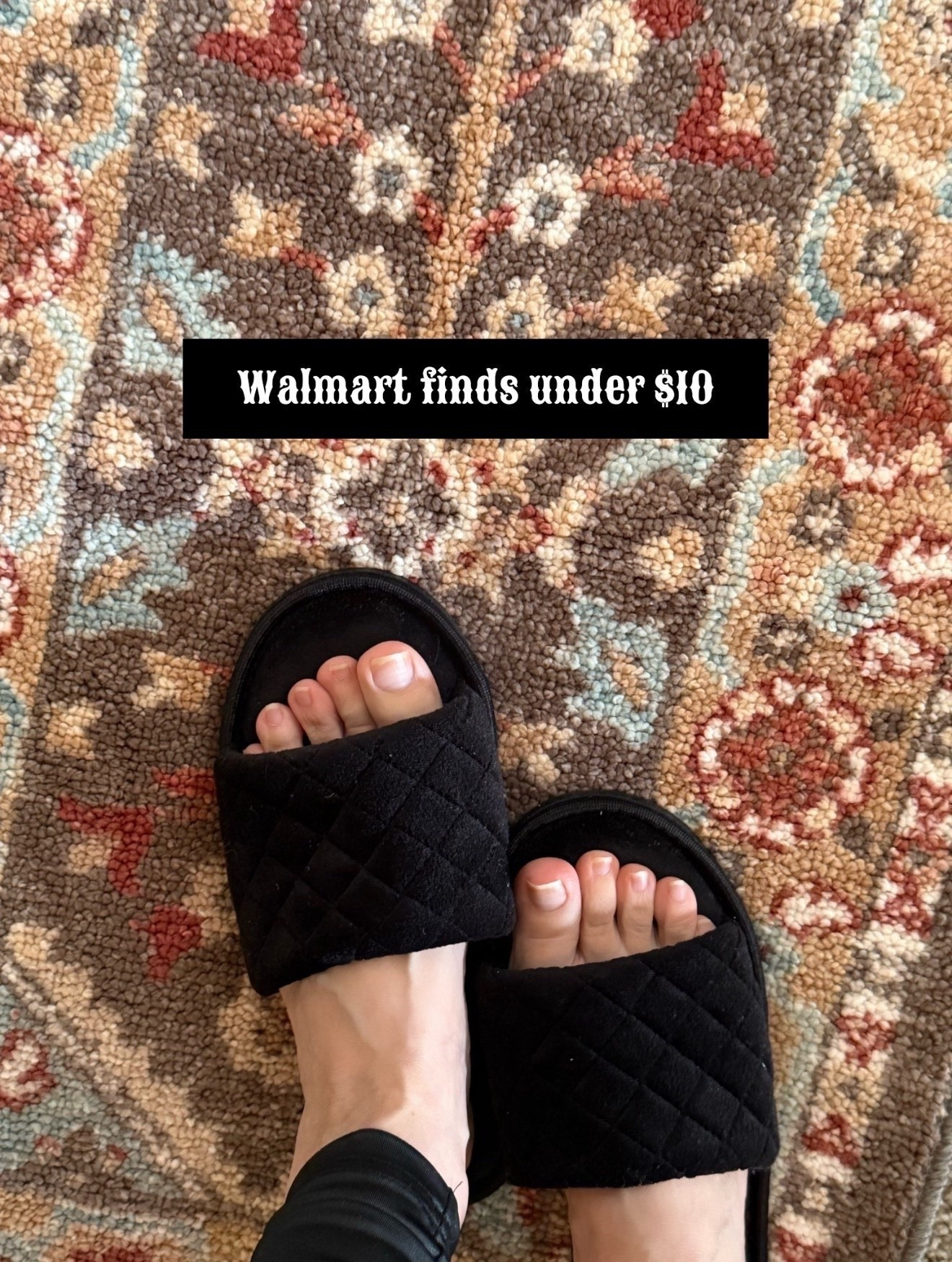 Walmart finds under $10. Best slippers under $6. This is my 4th  pair. So comfortable. The rug is washable, reasonably priced. Love the color and design. 



Area rug, slippers, Walmart finds 

#LTKFindsUnder50 #LTKSeasonal #LTKHome #LTKFamily

#LTKHome #LTKstorytime #LTKSeasonal