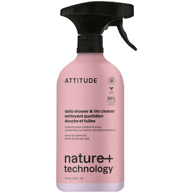 ATTITUDE Nature+ Shower & Tiles Cleaner Lemon & Rosewood | Well.ca