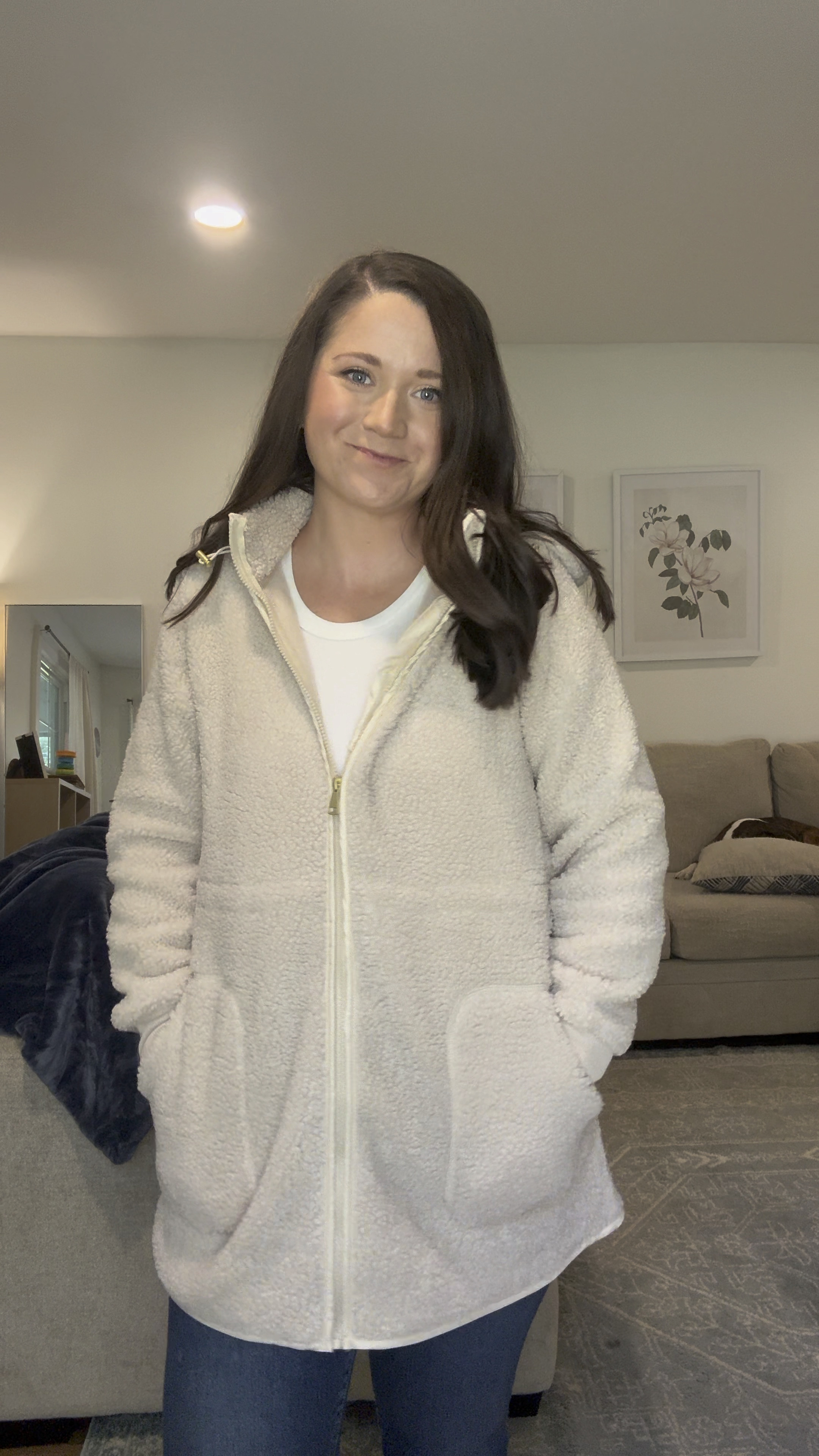 Cozy Sherpa jacket. Fall jacket. Winter jacket. Sherpa 