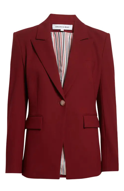 Veronica Beard Naira Dickey Jacket in Cabernet at Nordstrom, Size 2 | Nordstrom
