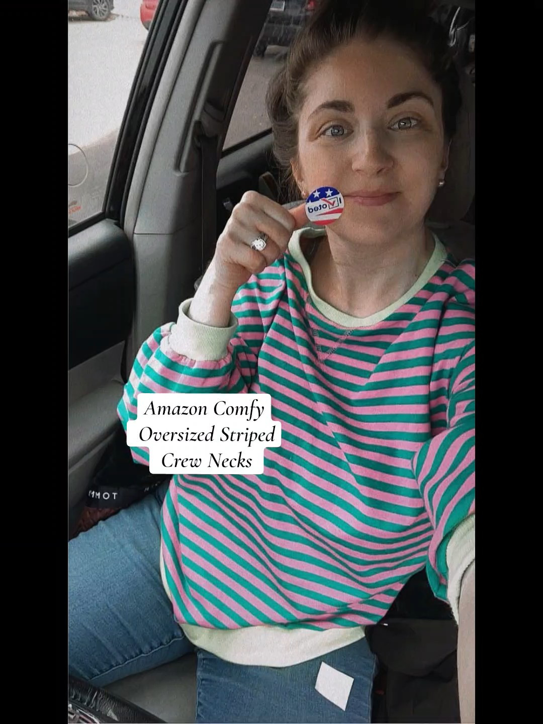 Comfy oversized striped crewneck from Amazon 🤍Perfect for that relaxed, cozy mom style—great with leggings or denim. Lightweight, soft, and easy to throw on for everyday wear.Also great for cool spring nights, travel outfit, vacation outfit for cool beach nights or lounging around the house.Affiliate Link ⬇️#amazonfinds #oversizedsweatshirt #stripedcrewneck #comfystyle #momstyle #casualoutfits #affordablefashion #ltkfinds

#LTKTravel #LTKMothersDay #LTKPlusSize