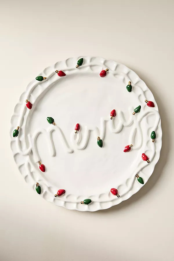 Merry Stoneware Platter | Anthropologie (US)