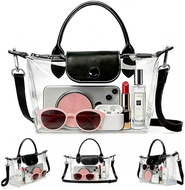 Clear Bag for Stadium Events,Small Clear Purse With Adjustable Shoulder Strap for Concert Sport E... | Amazon (US)